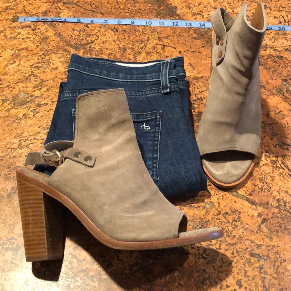 rag & bone open toe bootie. Size 39